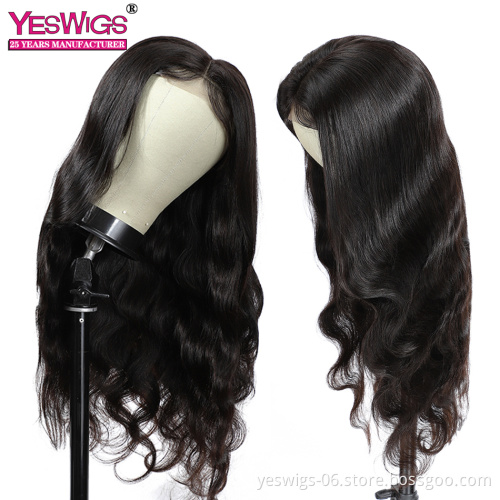 10A High Quality Virgin Cuticle Aligned Double Drawn Brazilian Real 100% Human Hair Lace Front Wig Raw Indian Lace Closure Wig